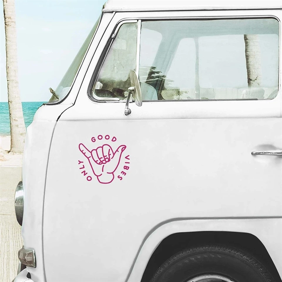 Cute Only Good Vibes Camper Car Stickers factory