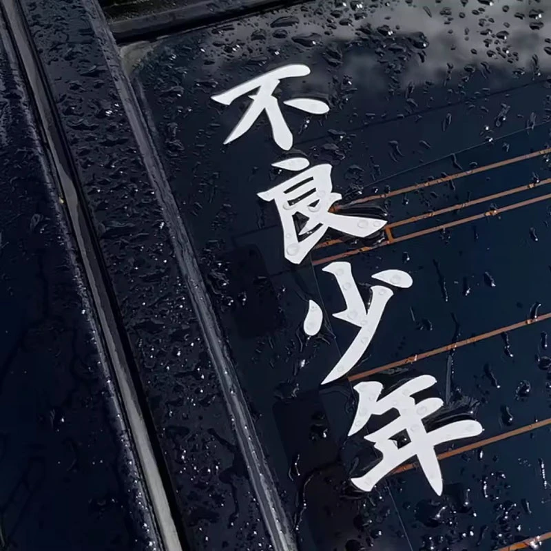 Bad Boy --Chinese Japanese Writing Vinyl Sticker
