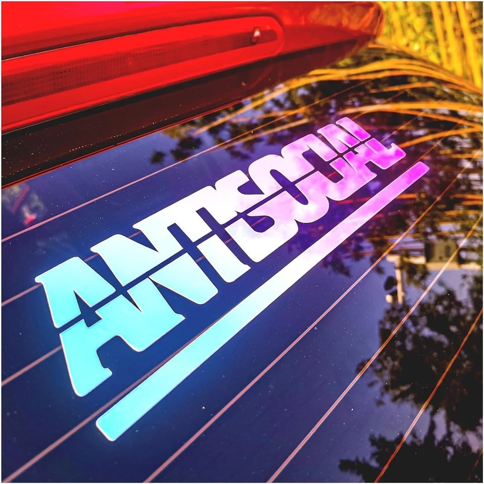 Antisocial Decal Windshield Banner