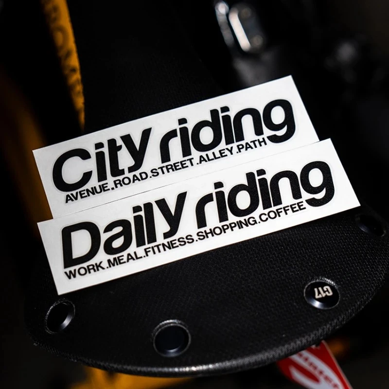 Daily City Riding Bike Frame Sticker