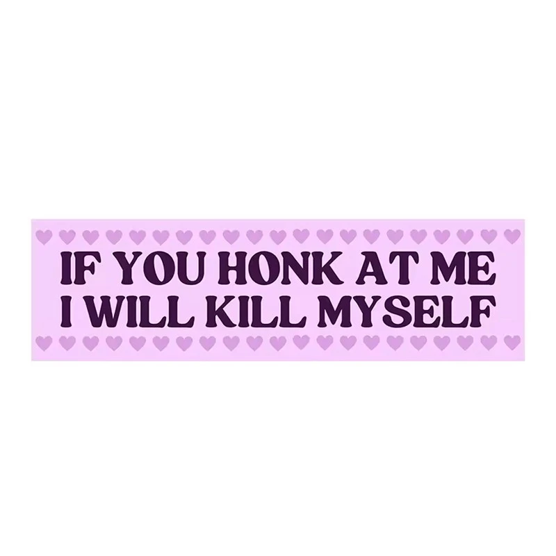 Funny Cartoon Word Car Stickers