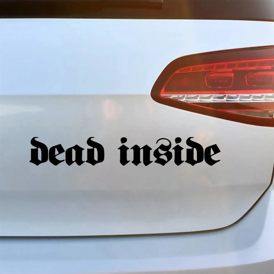 Dead Inside Unique Design Auto Decoration suppliers