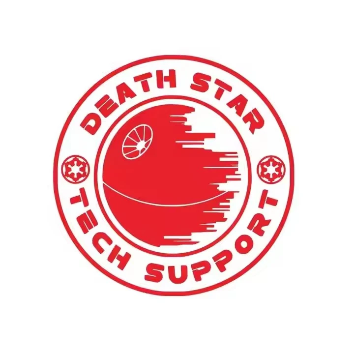 Death Star Tech Support Vinyl Art Sticker
