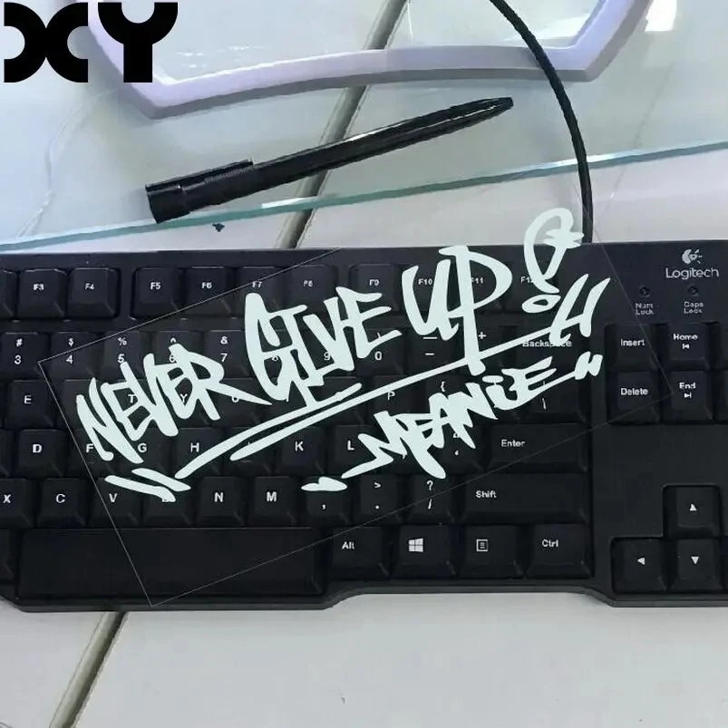 ETIE Design Motorcycle Sticker Never Give Up