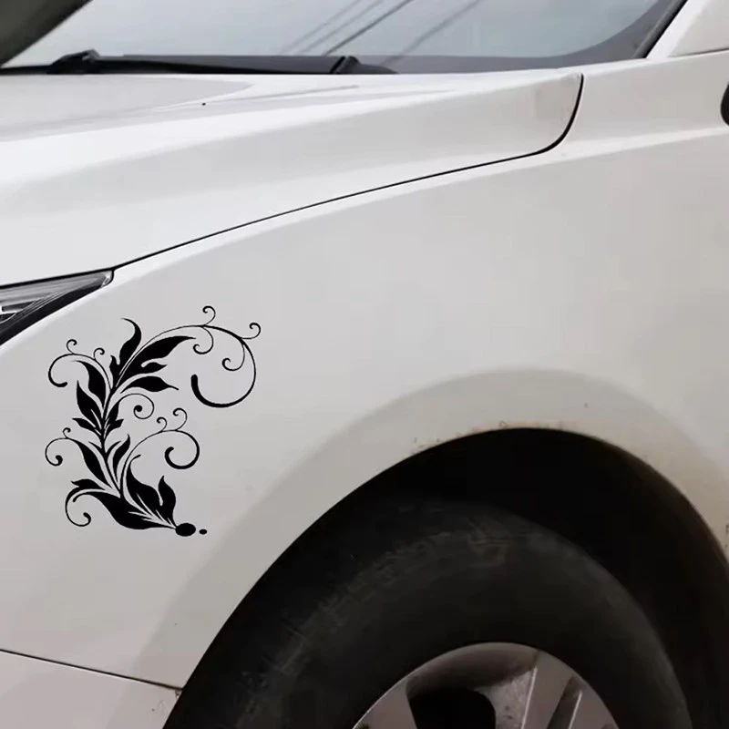 Leaf Swirl Art Window Decals