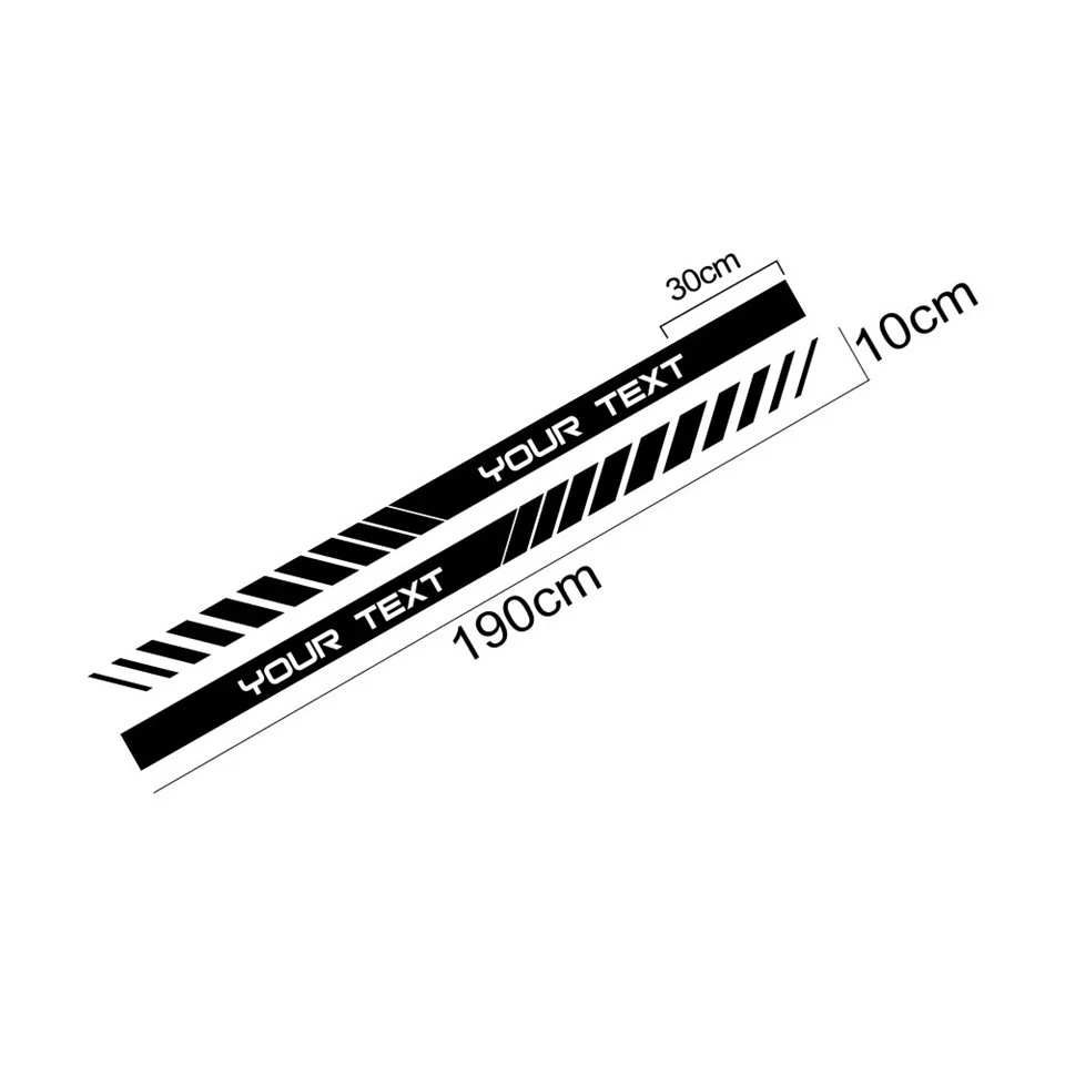 DIY Car Sticker Graphics Stripes Custom Your Text high quality