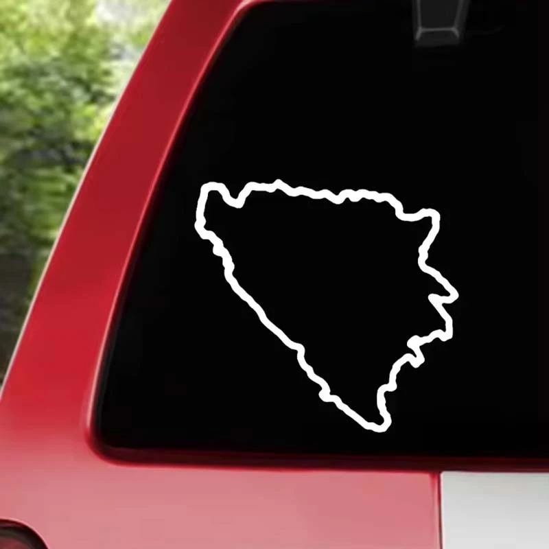 Bosnia And Herzegovina Map Car Sticker