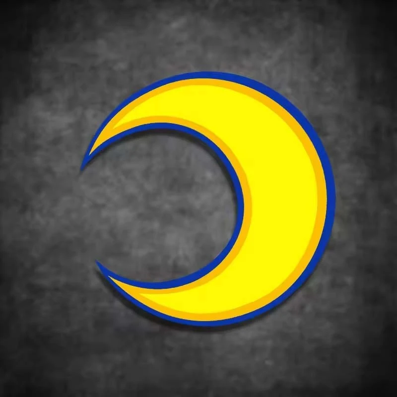 ET11388# Moon And Sun Motorcycle Stickers