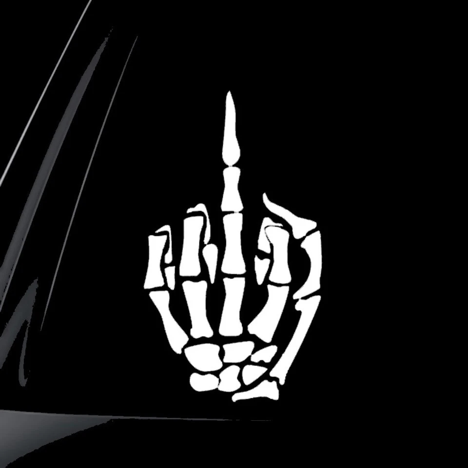 Middle Finger Window Sticker