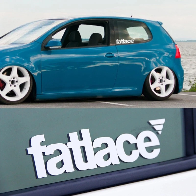 English Letter Fatlace Car Stickers For Auto Body