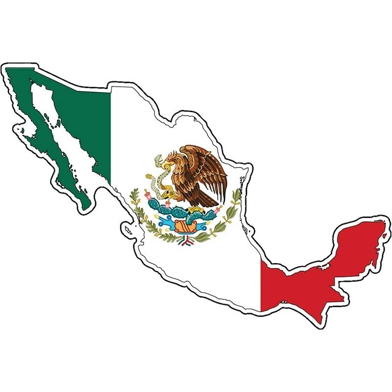 Mexico Flag Decal Sticker