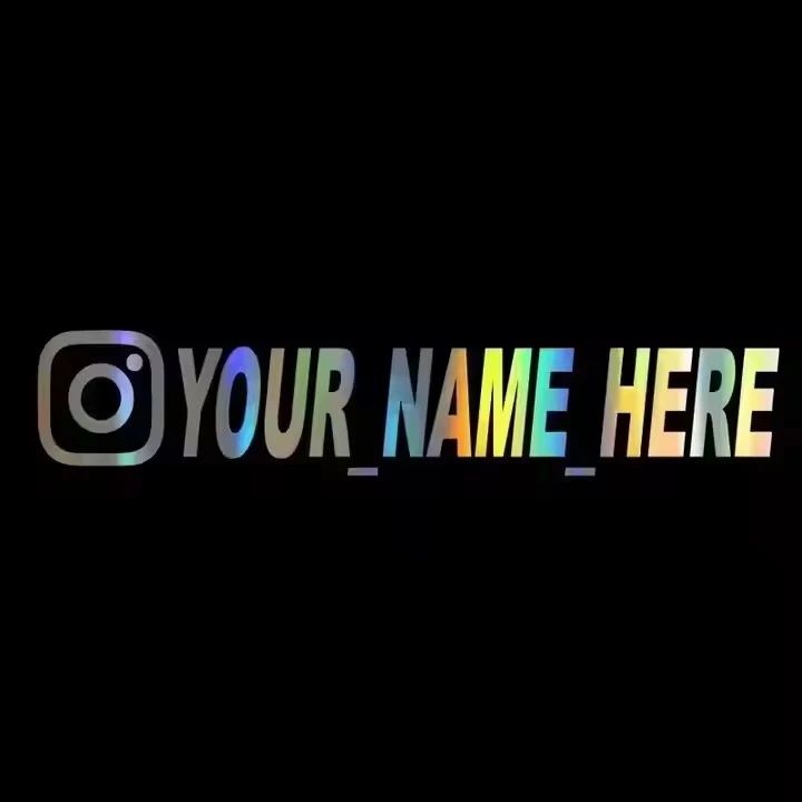 Facebook User Name Custom Needs Decals