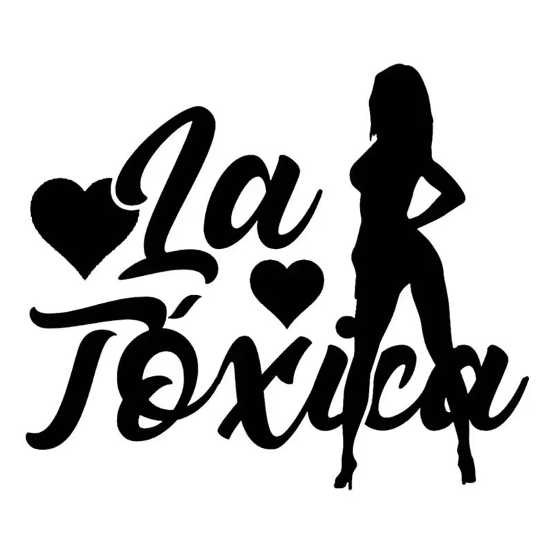 Car Sticker LA TOXICA Fish Girl Car Sticker
