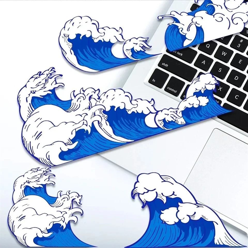JDM Sea Wave Reflective Motorcycle Stickers factory