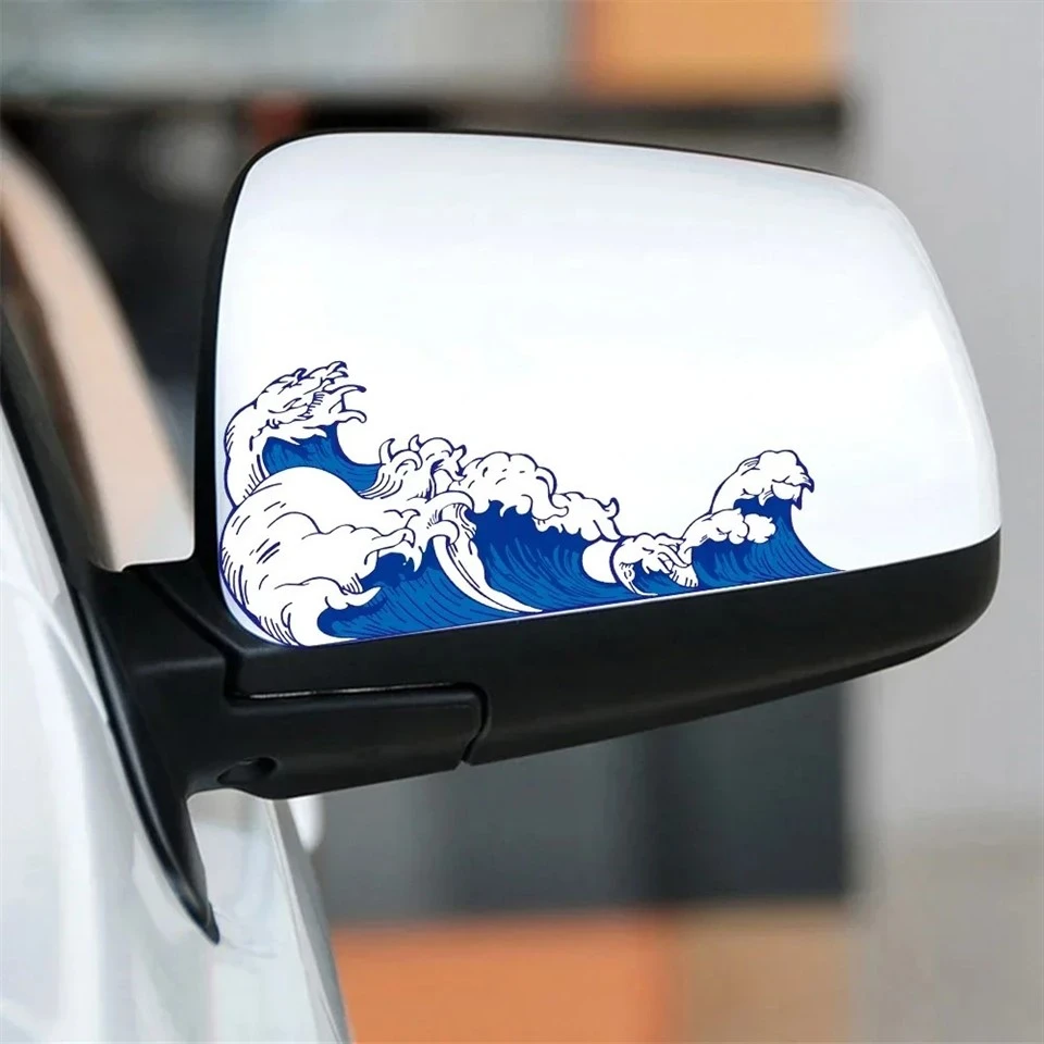 JDM Sea Wave Reflective Motorcycle Stickers price