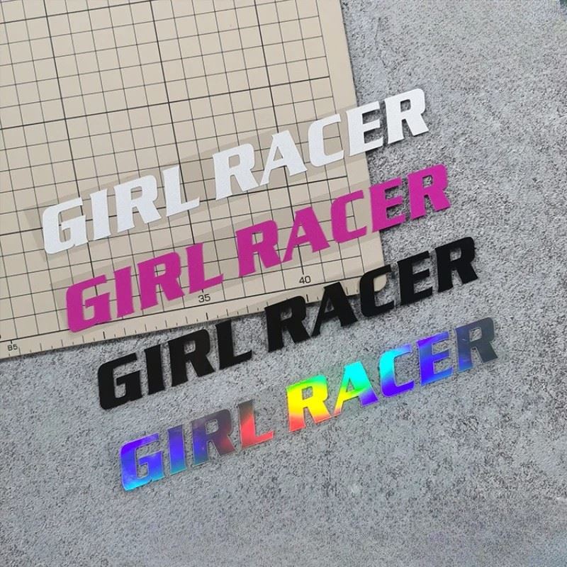 GIRL RACER Motorcycle Stickers For Car Window