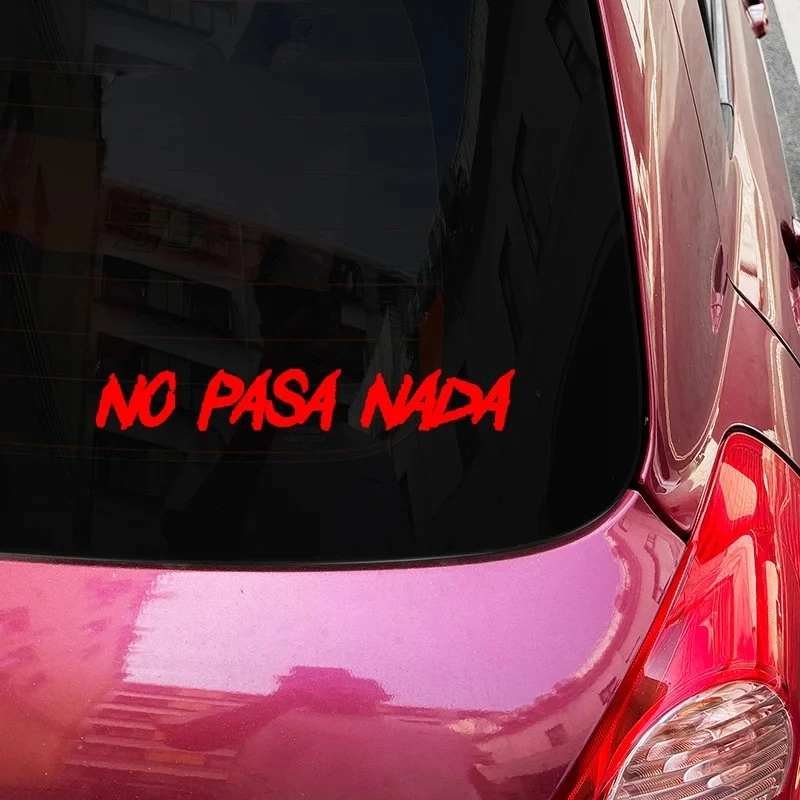 NO PASA NADA Motorcycle Stickers Waterproof best