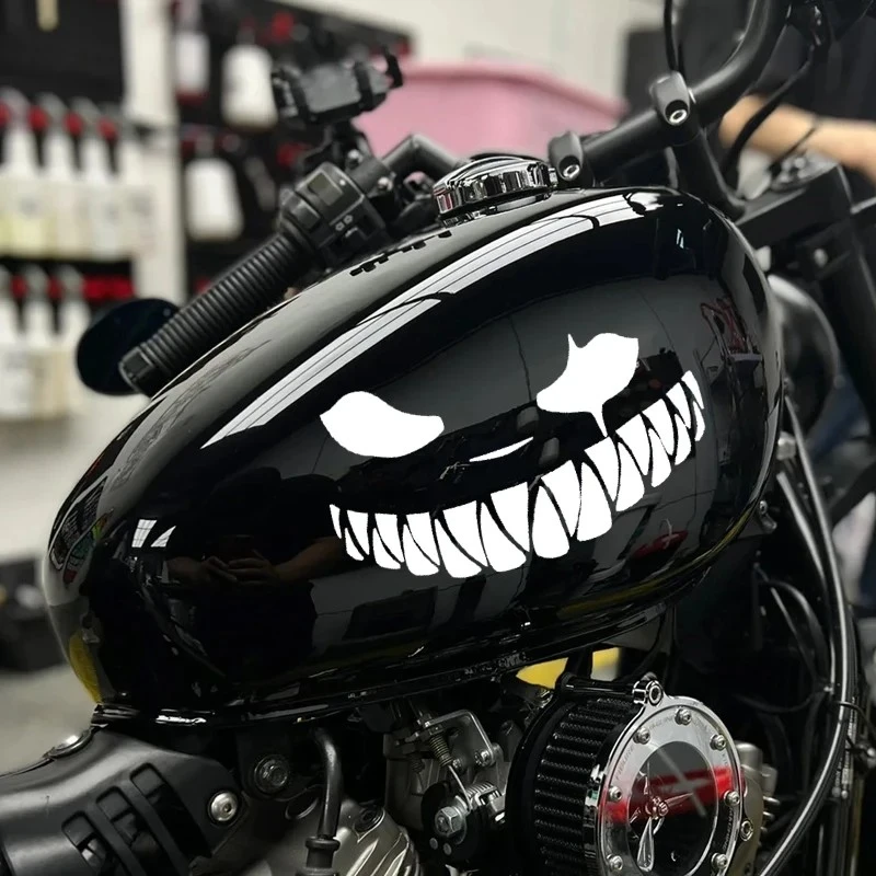 Demon Smiley Motorcycle Sticker Waterproof factory