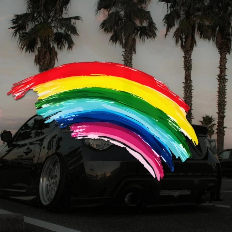 Graffiti Rainbow Bridge Car Stickers