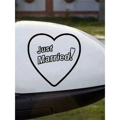 Heart-shaped Car Decal