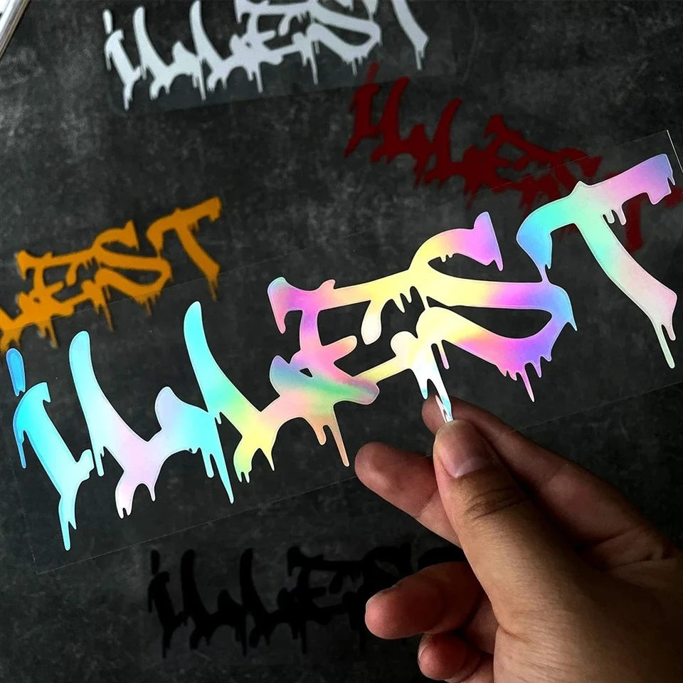 Illest Personalized Text Reflective Stickers factory