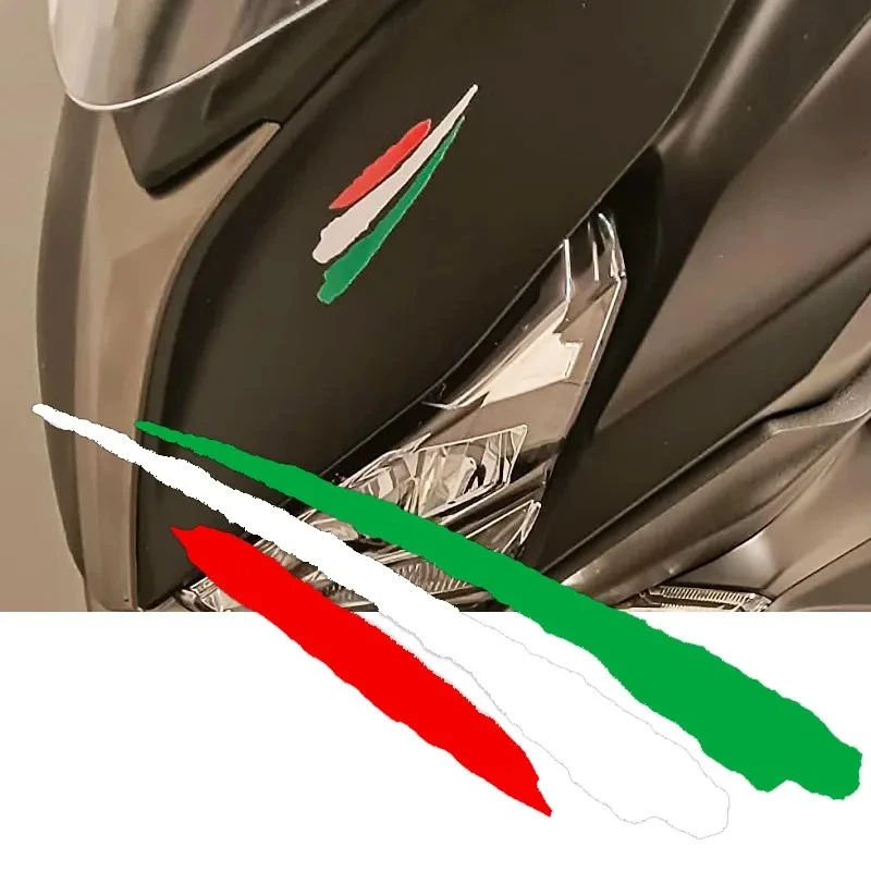 Italy Flag Motorcycle Sticker Vinyl Decal Waterproof