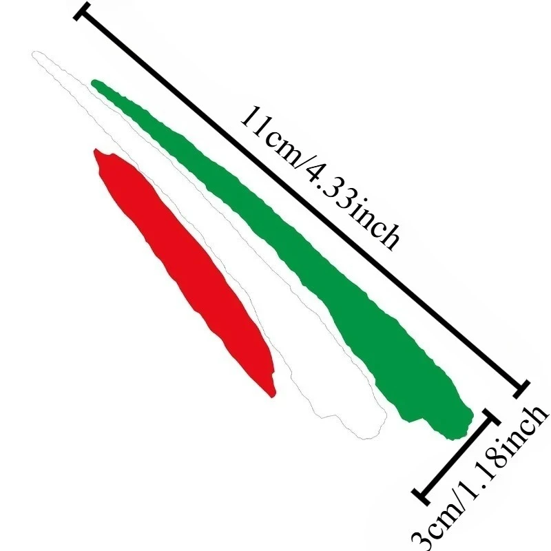 Italy Flag Motorcycle Sticker Vinyl Decal Waterproof factory