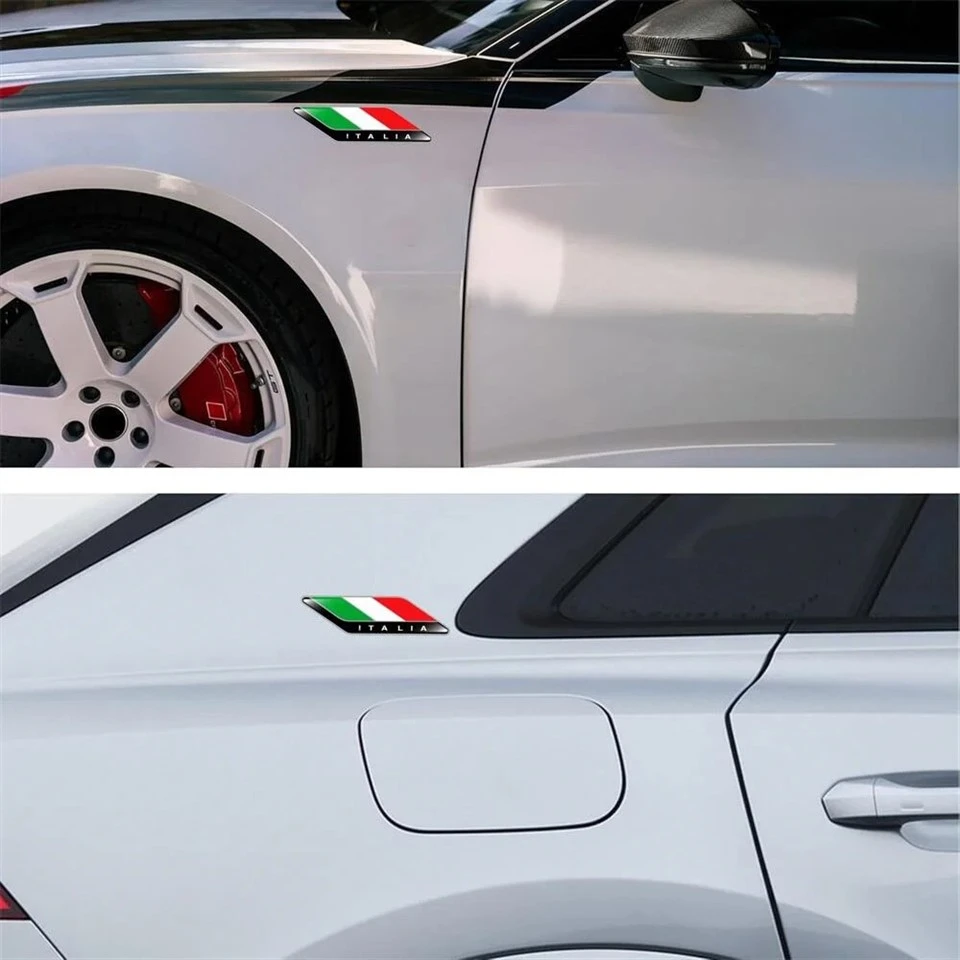 ITALY Tricolor Flag Emblem Badge 3D best