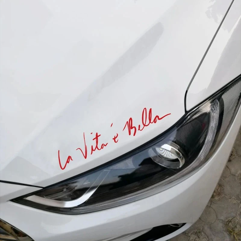 La Vita E Bella Reflective Car Stickers high quality