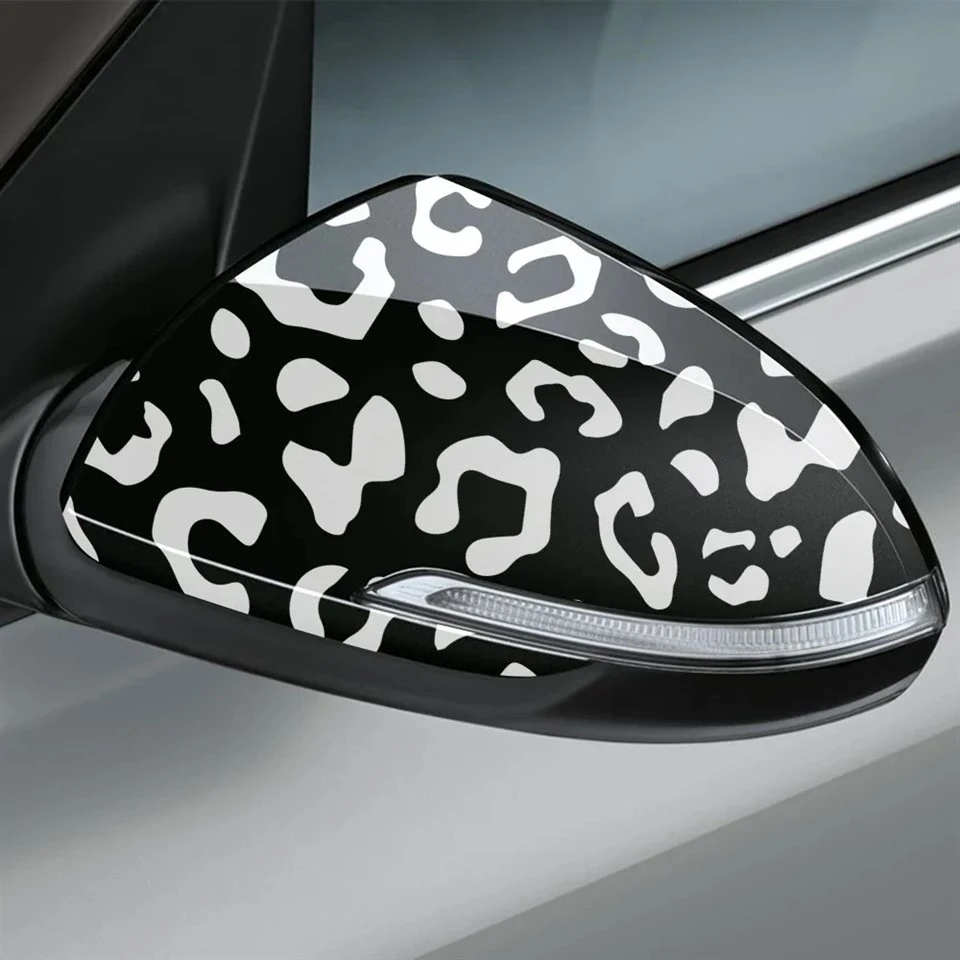 Leopard Print Vinyl Sticker For Rear View Mirror factory