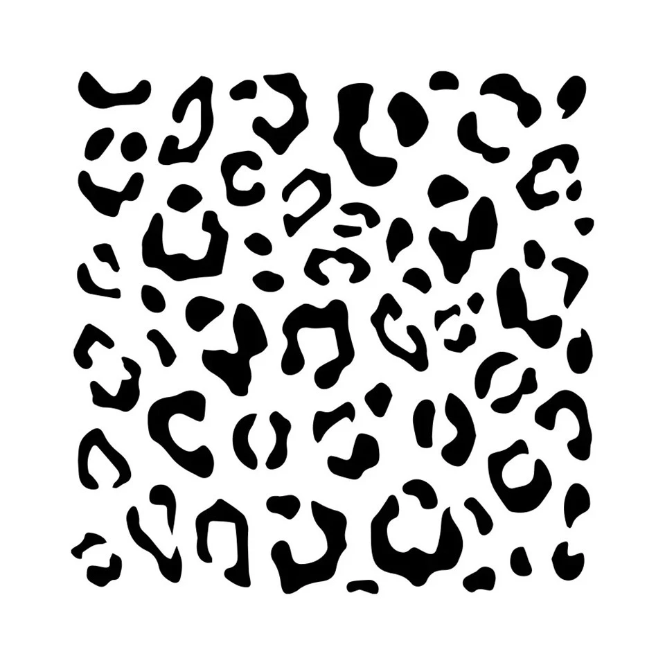 Leopard Print Vinyl Sticker For Rear View Mirror
