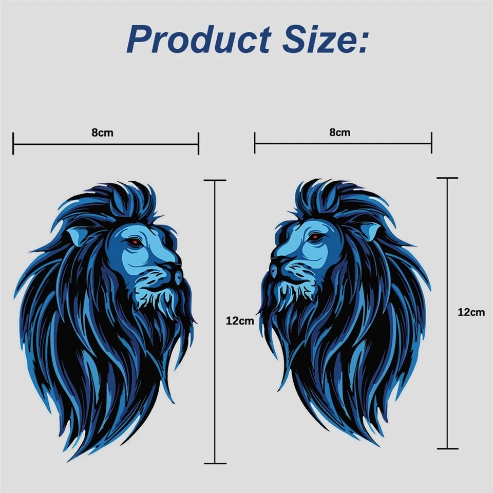 Lion Reflective Car Window Sticker