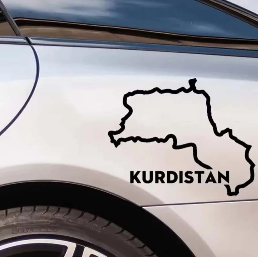 Middle East Map Outline Vinyl Car Stickers