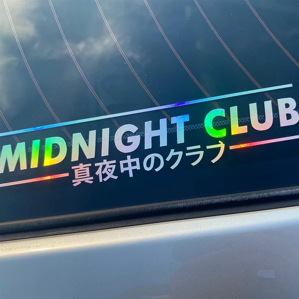 Midnight Club Vinyl Decal JDM Window Sticker