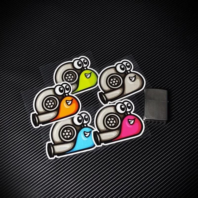 Motocross Stickers Snail Turbo Anime Funny Decal best