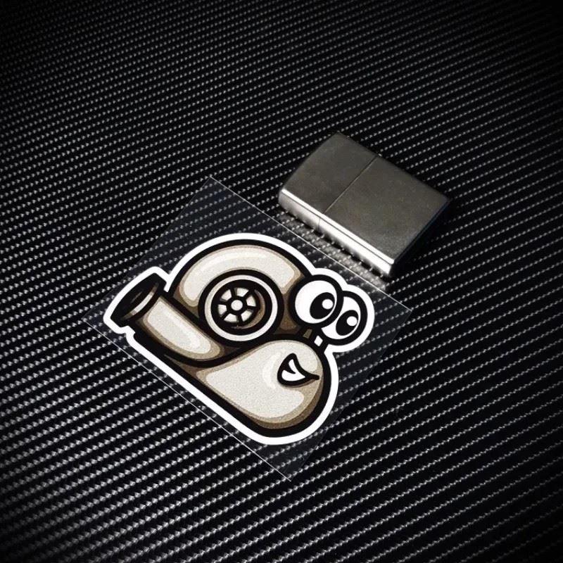 Motocross Stickers Snail Turbo Anime Funny Decal price