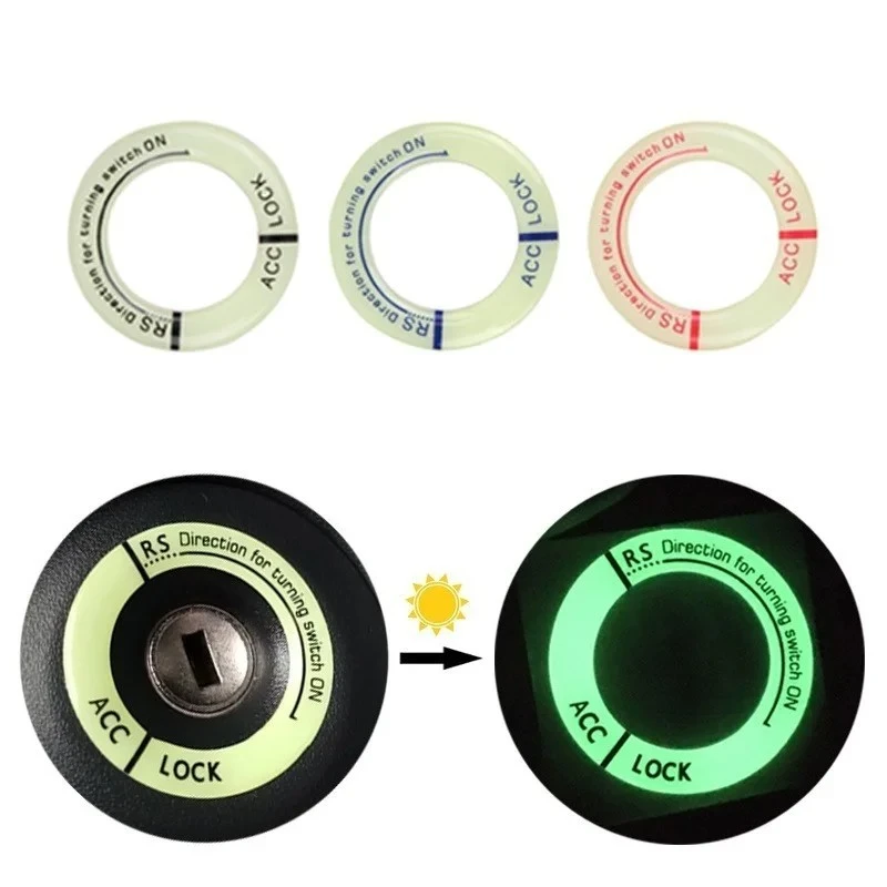 Night Luminous Car Ignition Key Ring Stickers suppliers