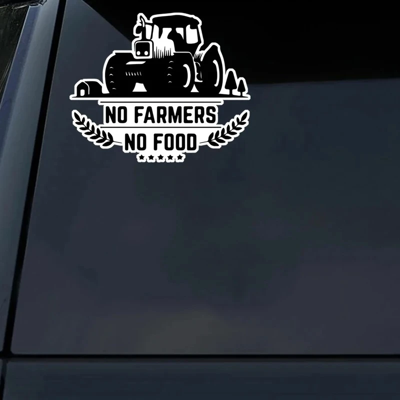 No Farmers No Food Bumper Sticker high quality