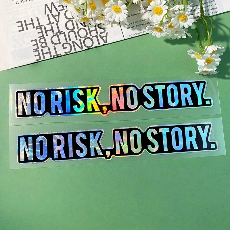 NO RISK NO STORY Motorcycle Stickers