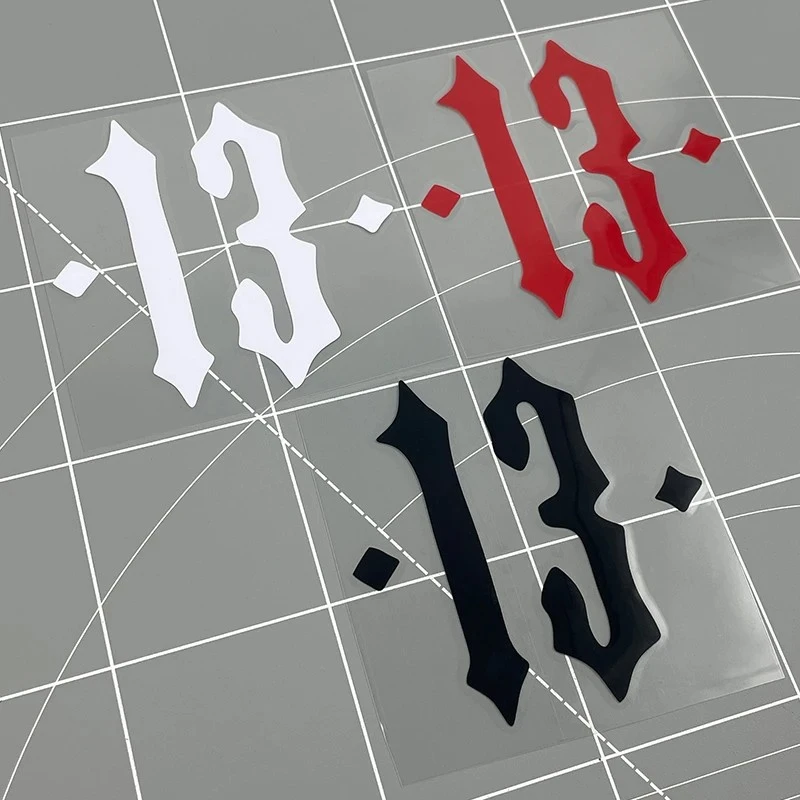 Number 13 Motorcycle Stickers Waterproof For Motorbike high quality