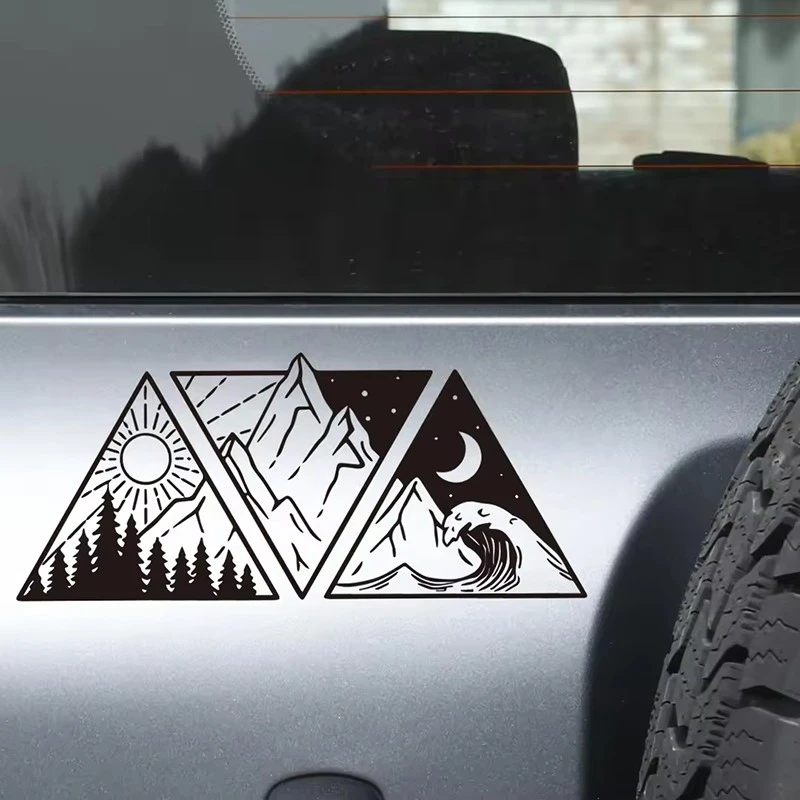 Ocean Mountain Decals For Camper Van