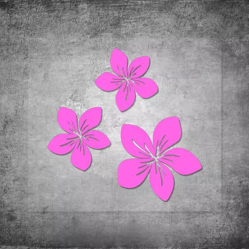 Pretty Flower Graphics Car Stickers