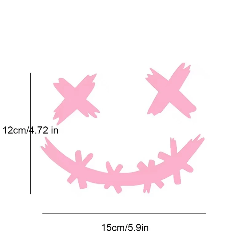 Reflective Cartoon Holloween Face Decal