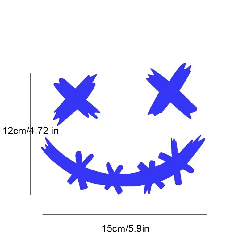 Reflective Cartoon Holloween Face Decal