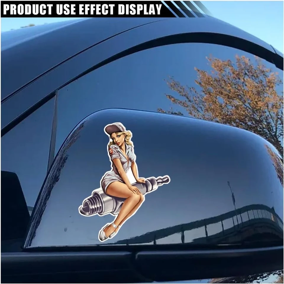 Retro Antique American Girls Beauty Decal