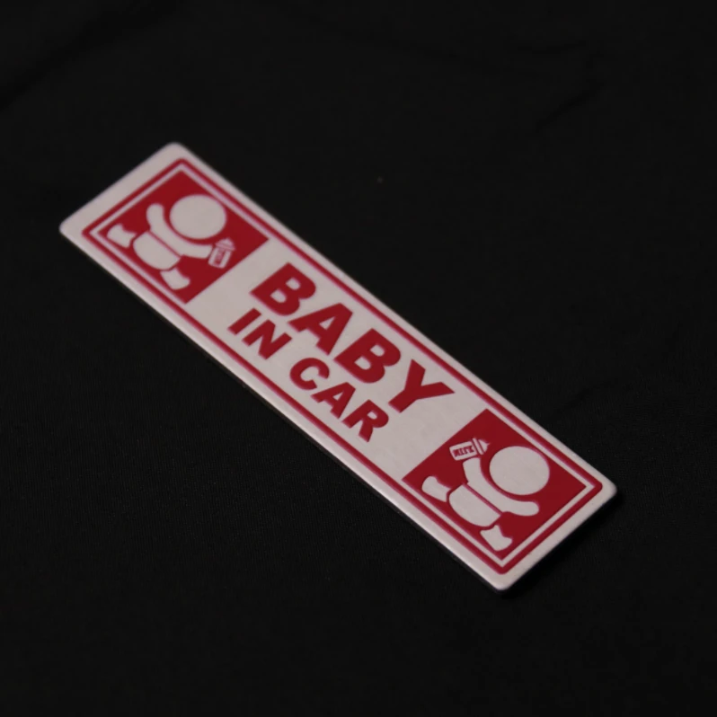 Safety Warning Aluminium Sticker