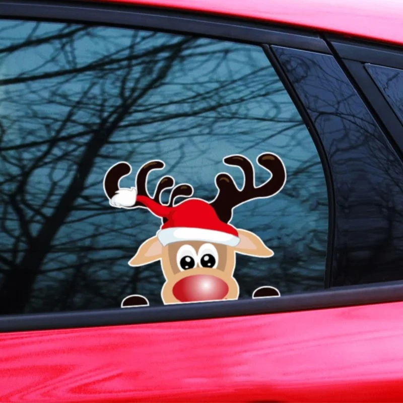 Santa Sticker For Car Rear Window