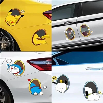Pokemon And Doraemon Cartoon Anime Sticker