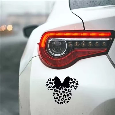 Disne Minnie Head Vinyl Sticker For Girl Car