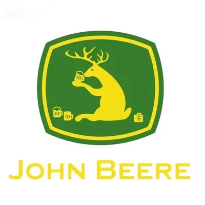 John Beer Funny Brand Logo Sticker